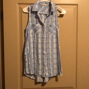 Entro collared tank top